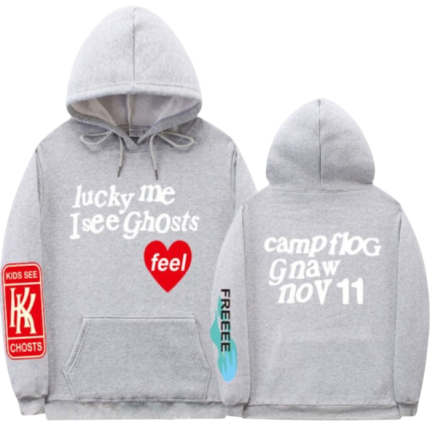 Kanye West Kids See Ghosts Hoodie Grey