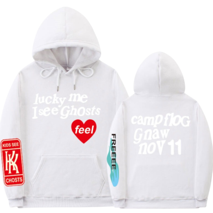 Kanye West Lucky Me I See Ghosts Hoodie White