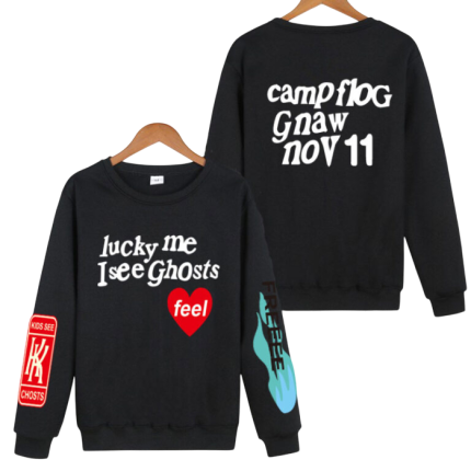 Kanye West Lucky Me I See Ghosts Sweatshirt Black